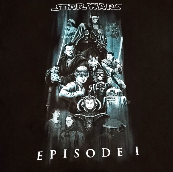 Vintag 1999 Star Wars Episode 1 Full Character Tee - Picture 5 of 7